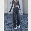 2024 High Waist Wide Leg Jeans for Pear-Shaped Plus Size Women - Slimming and Comfortable Fit for Spring and Autumn