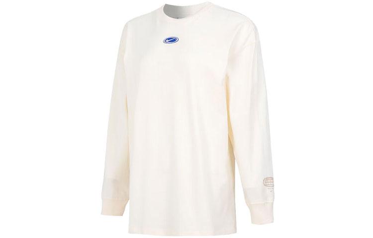 Nike Women ss Knit Pullover Retro Crewneck Sport T-Shirt Beige FB1824-118 XXL