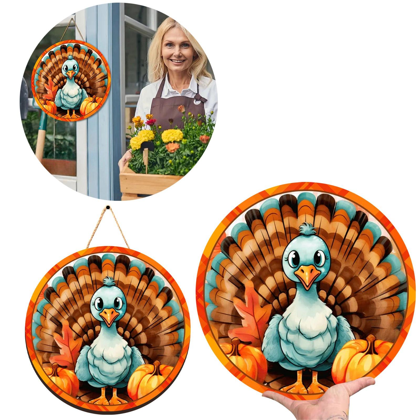 

Осенняя декоративная табличка на дверь, деревянная подвесная табличка на дверь, подходит для украшения стены входной двери дома