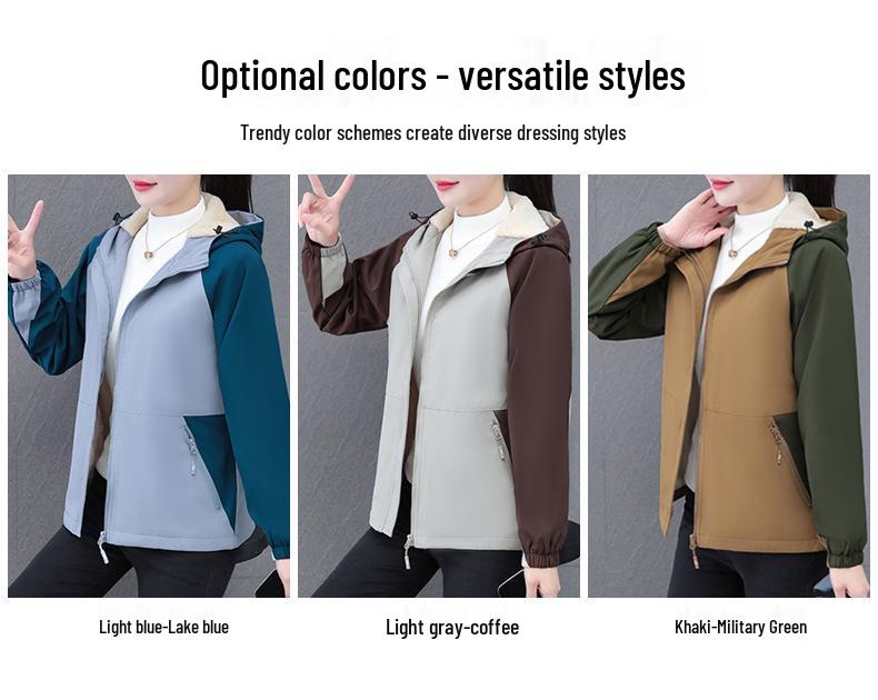 2024 Women's Fleece-Lined Cotton Coat: Autumn/Winter Windbreaker for Middle-Aged Moms, Plus Size