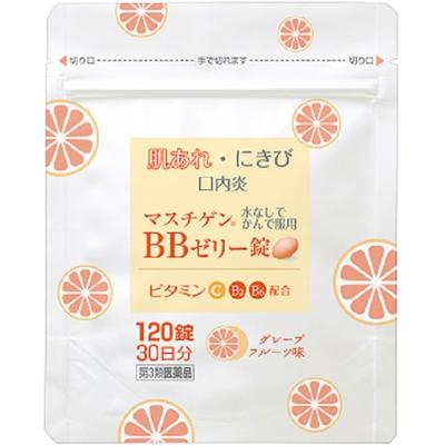Nippon Zoki Pharmaceutical Mastigen BB Jelly Tablets 120 Tablets Vitamin B2 Main Preparation Vitamins & Health Products Alleviation of the Followi