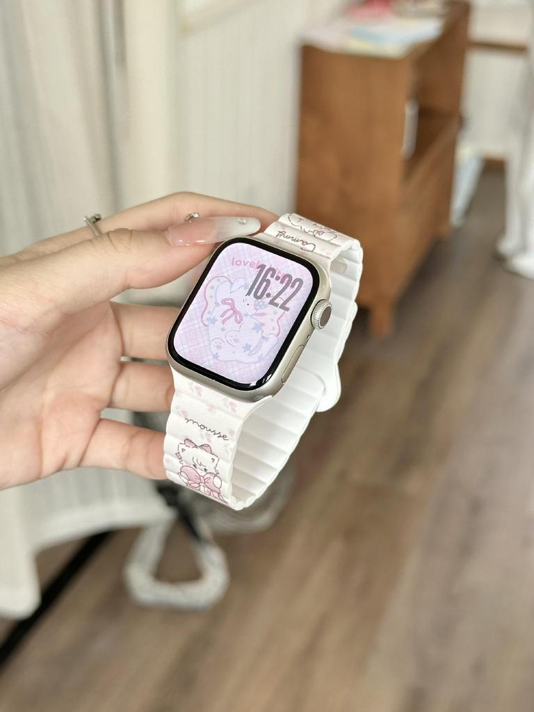 Compatible Silicone Magnetic Watch Band for Apple Watch SE 10th Gen/Ultra