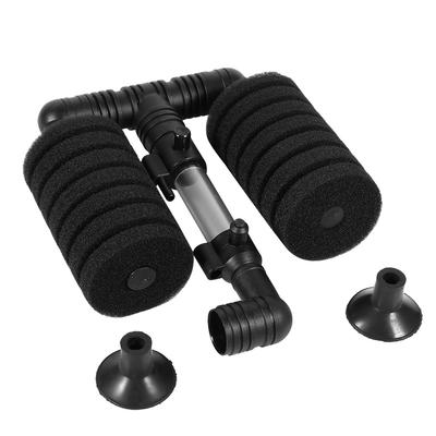 Hluboká biochemická houba Vzduchové čerpadlo Akvarijní filtr s přísavkou(Dvouhlavý filtr)