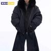 Giacca Invernale da Uomo Patchwork Peloso con Cappuccio Giacca di Cotone Moda Casual Outdoor Versatile Comodo Capo d'Abbigliamento Esterno
