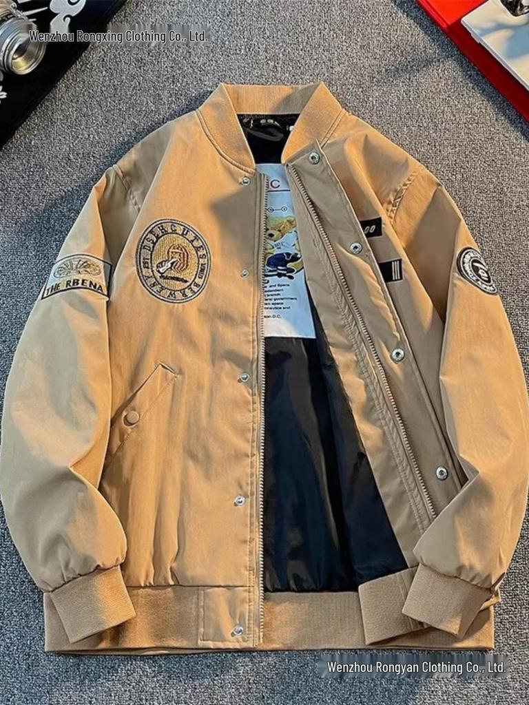 Men's Bomber Jacket: Spring & Autumn Baseball Style Outerwear