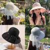 Sun Protection Cap For Women With Large Brim Summer Sunhat Breathable Polyester Casual Style