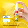 Banish The Bad Breath with Lemon Mouth Spray - Portable Oral Refreshing Mist for Odor Neutralization and Dental Hygiene