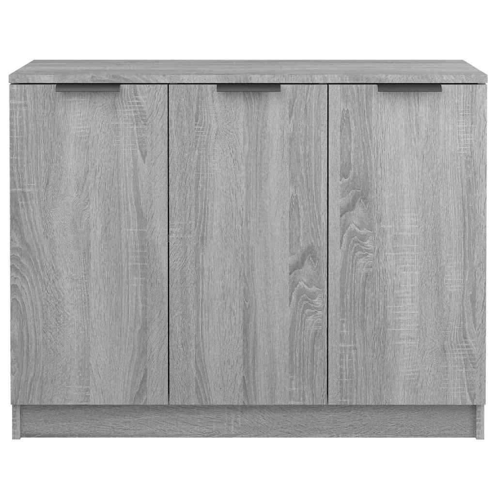 vidaXL Sideboard Grau Sonoma 90,5x30x70 cm Holzwerkstoff