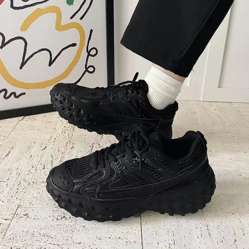 Luxury Brand Designer Dad's Shoes Couple Tire Platform Heightened Tank Shoes Breathable Casual Women's Large Size Sneakers