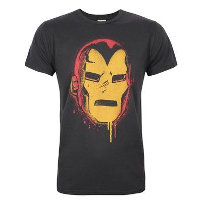 Camiseta Masculina Junk Food Face Iron Man