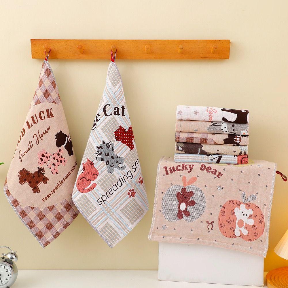 4 Layer Cotton Gauze Large Hand Towel 34x40cm Pure Cotton Dish Cloth New Tea Towel  Home Restaurant