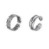 Women's Retro Punk Adjustable Cross Bead Ring