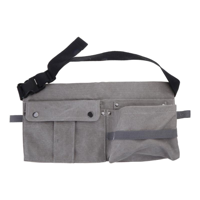 

Canvas Electrician Tool Belt Pouch Carpenter Construction Holder Pockets Organizer Quick Release Buckle Waist Belts