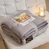 Winter Fall Thickened Imitation Woolen Blanket Soft Office Nap Shawl Blanket Warm Plush Sofa Bed Aviation Blanket Birthday Gift