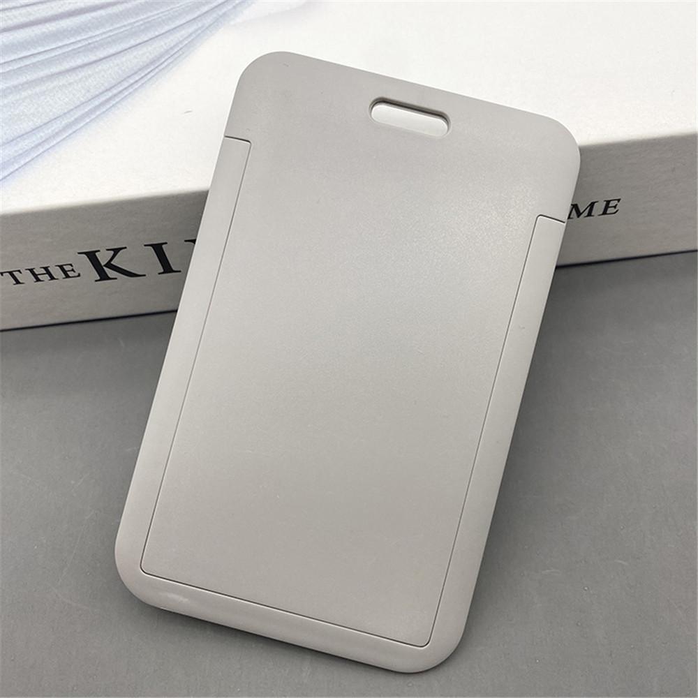 12 Color Plastic Card Cover Sleeve Bag ID Badge Case Bank Credit Card Badge Holder Wallet Pouch School Student Office Supplies