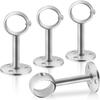 4Pcs Stainless Steel Curtain Rod Holders Heavy Duty Ceiling Curtain Rod Curtain Rod Bracket  Wall
