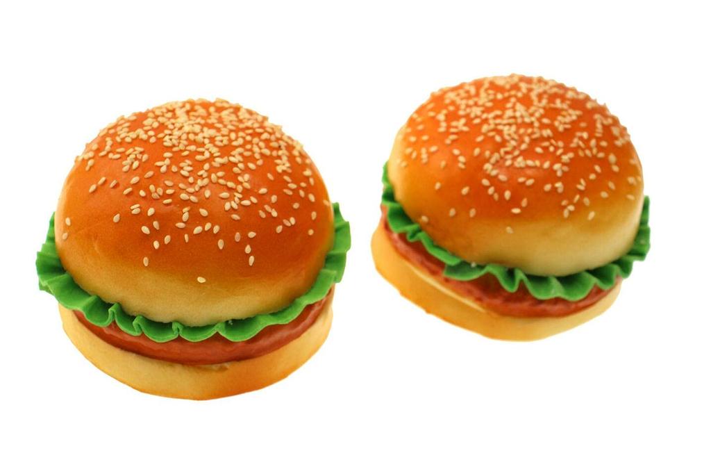 Speed Mao Realistic Hamburger Food Sample Set of 2 Model,