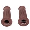 Nakira Motorradgriff Moped Lenker Fassform 0,9 Zoll (22,2mm) Links und Rechts Set Gummi F Typ (Braun)