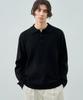 Drawfit Wool Pbt Half Collar Knit [Black]