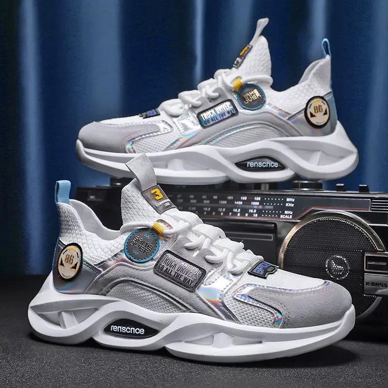 

Мужские кроссовки высокого качества, мужские весенние новые повседневные тканые дышащие туфли, роскошная обувь Tenis, мужские кроссовки на платформе, кроссовки 44