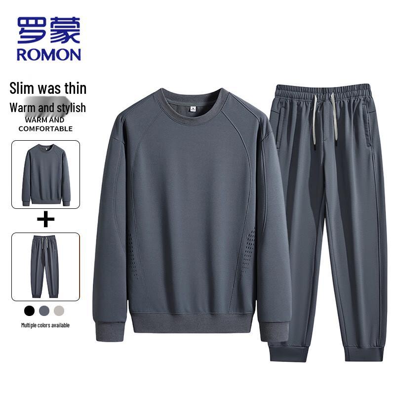 

ROMON Men s Casual Sweatshirt & Pants Set 3XL
