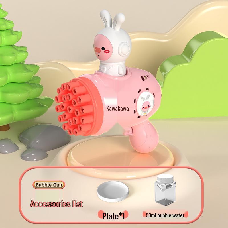 Hot-Selling Automatic Luminous Gatling Bubble Gun - Perfect Toy for Kids