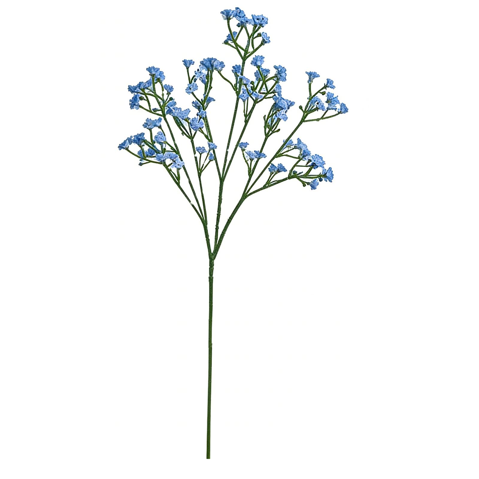 Wedding Decoration, Hand Held Bouquet, Tactile Soft Rubber, Three Pointed  Sky, Plastic Simulation Flower One Size синий