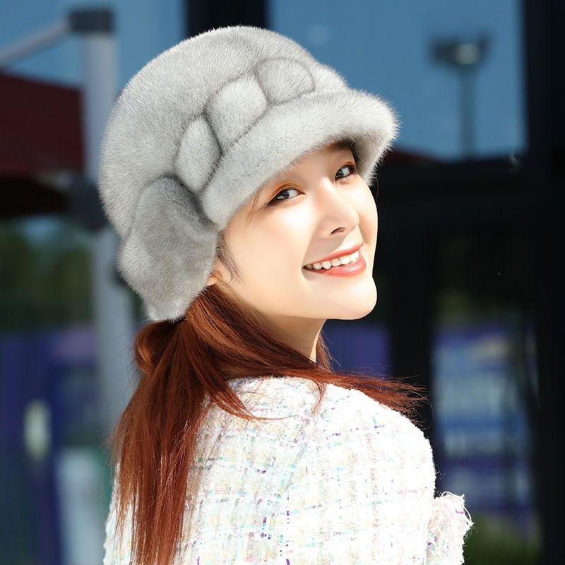 Women’s Hat Middle-aged and Elderly Hats Winter Autumn Winter Ear Protection Heattech High-end Hats