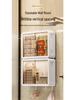 Rotating Wall-Mounted Bathroom Cabinet: No-Drill, Dustproof, Magnetic Door for Cosmetics and Medicine Storage