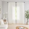 1 Panel Sheer Lace Curtain, Vintage Floral Lace Curtain with Rod Pocket, Light Filtering Window Curtain Panel for Living Room Bedroom Window Closet