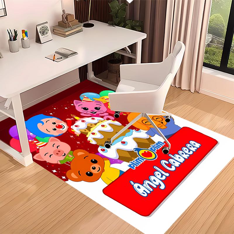 Custom Personalization Plim Plim Print Area Rug - Soft, Washable Non-Slip Indoor Mat,Living Room,Home&Office Decorative Rug