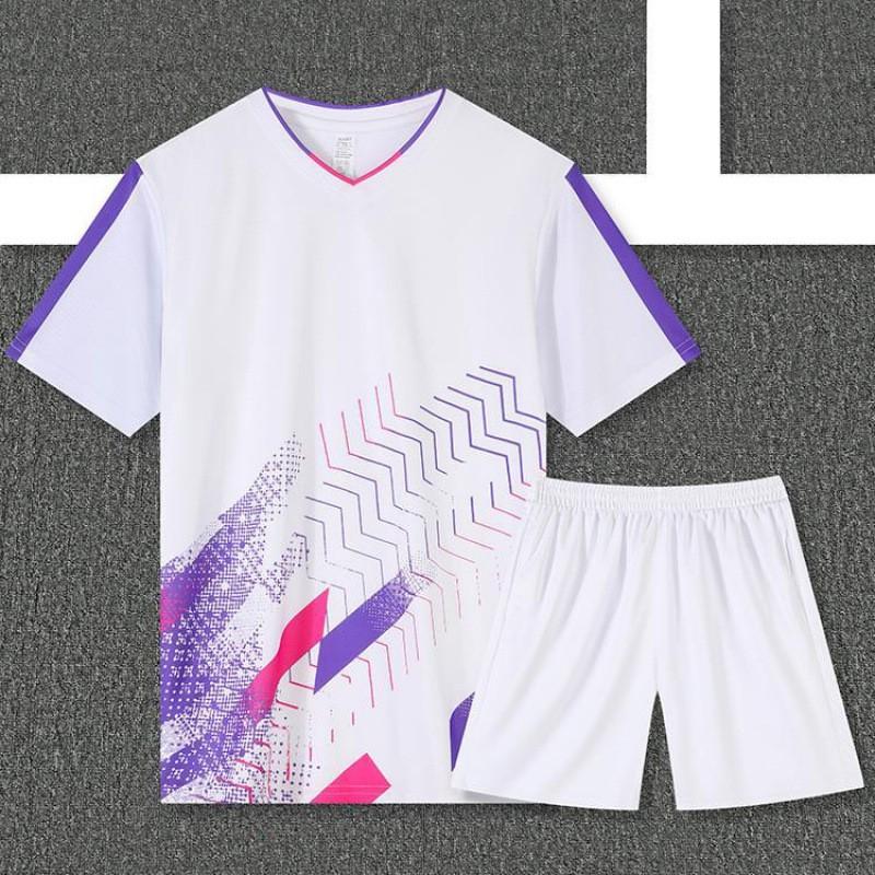 Breathable Badminton Shirt Set Men Women Kids Sport Team Uniform Custom Print