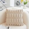 PV Velvet Large Bamboo Pillow Cushion Light Luxury High-end Lumbar Backrest Sofa Cushion