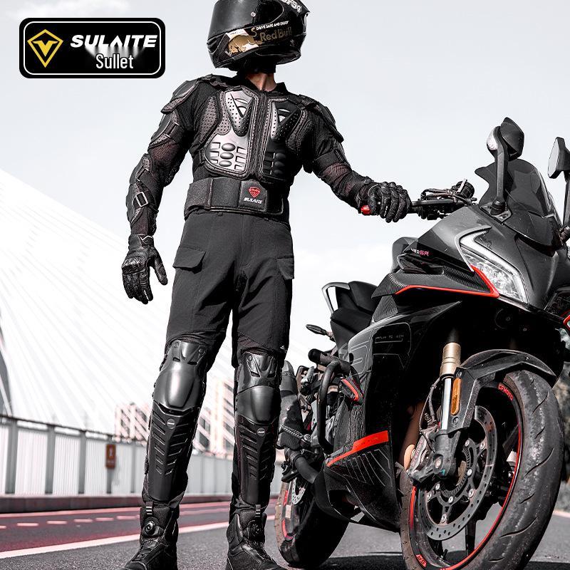 Speedlight Motorcycle Armor Set: Trail Rally Jacket & Knee Pads