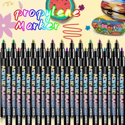 Zestaw Pisaków do Nail Artu DIY Marker Akrylowy do Paznokci Żelowych Końcówka 0,7 mm Cienkopis do Malowania Paznokci Długopisy do Doodlingu do Użytku Salonowego i Domowego