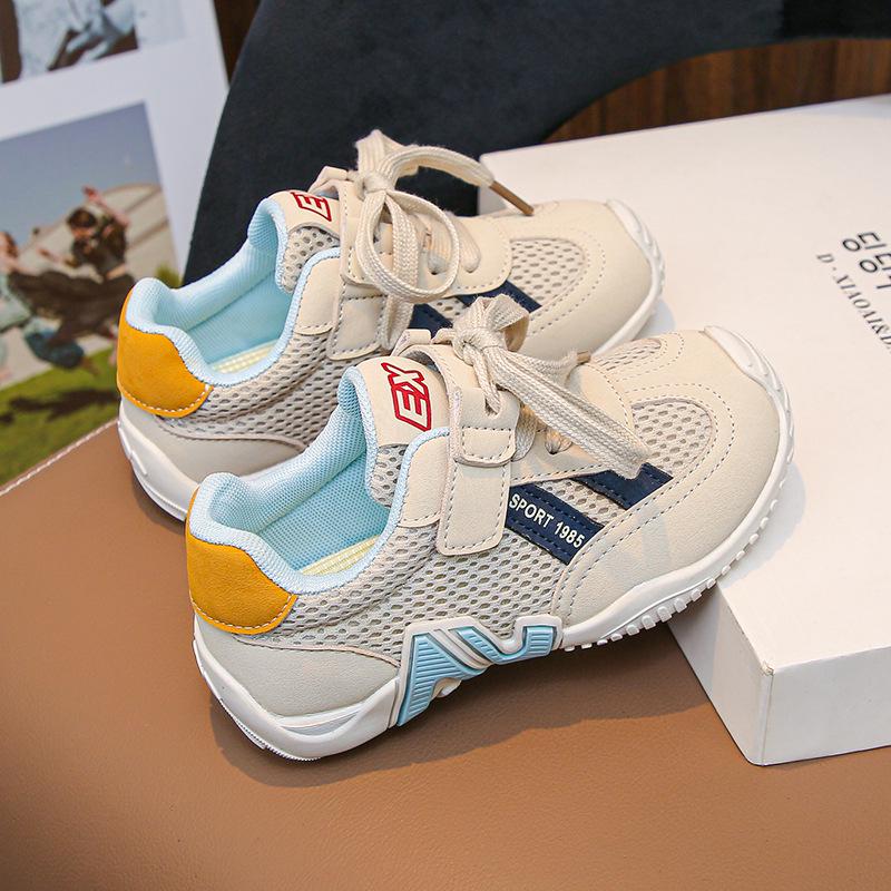 Girls Color Block Training Shoes - Lightweight & Soft Sole, 2026 Spring/Autumn Outdoor Sports Sneakers for Kids 30