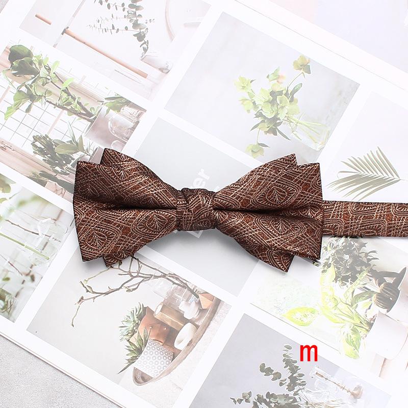 Men'S Wedding Dress Bow Tie Wedding Dress Shooting Chinese Personality Burgundy Bow Tie Double Bow Tie