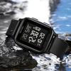 Datirzyx Digital Watch for Soft Stylish Digital Watch for Outdoor Japanese Instruction Manual Men Band, Waterproof, Boys, Activities, Sports, Work,
