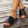 New women's shoes flat-soled cool slippers women's outer wear word cool slippers women's shoes