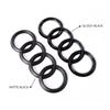 ABS Four Ring Car Logo Cover Front Grille Badge Rear Trunk Emblem Decal For 3w A3 A4 A5 A6 A7 A8 Q3 Q5 Q7 Q8 Car Accessoriesw3