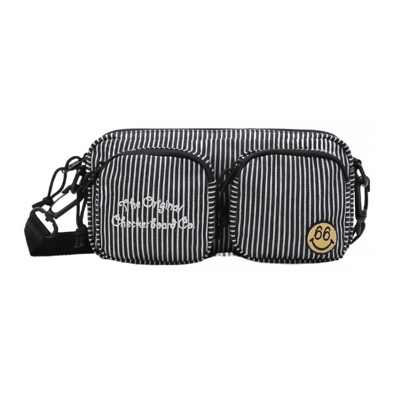 Vans Down Jacket Embroidered Striped Cotton Crossbody Waist Bag Unisex bags Indigo VN0007C7IND Indigo