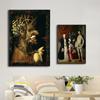 Italy Giuseppe Arcimboldo Works Poster Nordic Style Abstract Canvas Painting Wall Art Pictures Print Living Room Home Decoration