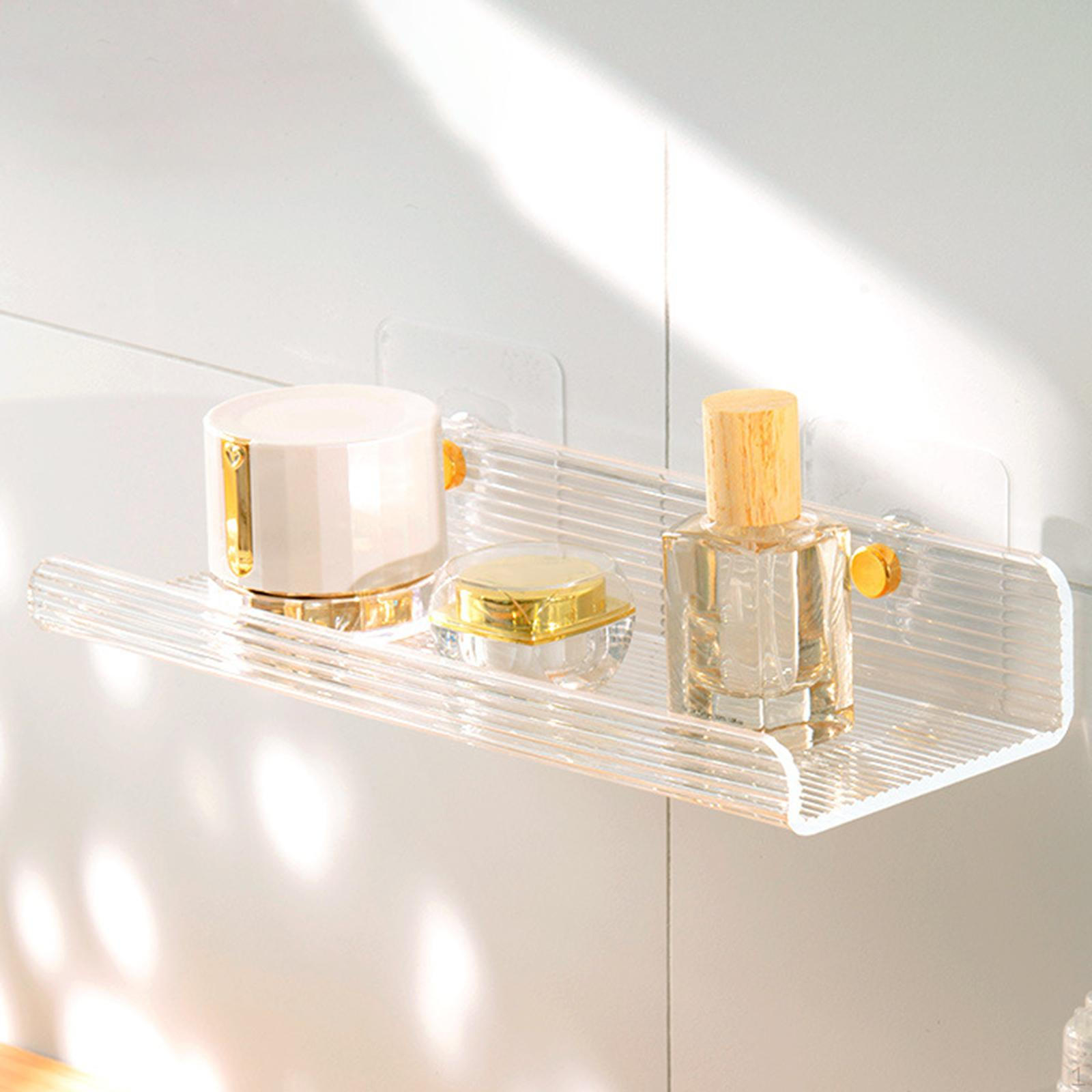 Easy Install Shower Caddy for Bathroom Storage Horizontal grain30cm