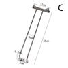 Carbon Steel Goblet Cup Hanger Easy Install Hanging Wine Glass Rack 27cm 34cm for Home Bar Kitchen Organization