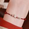 2026 Zodiac Year Red String Bracelet with Horse Bit Charm - Women's Auspicious Gift Accessories