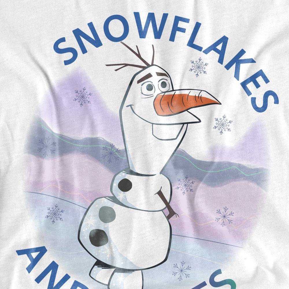 Frozen Womens/Ladies Snowflakes And Smiles Olaf T-Shirt