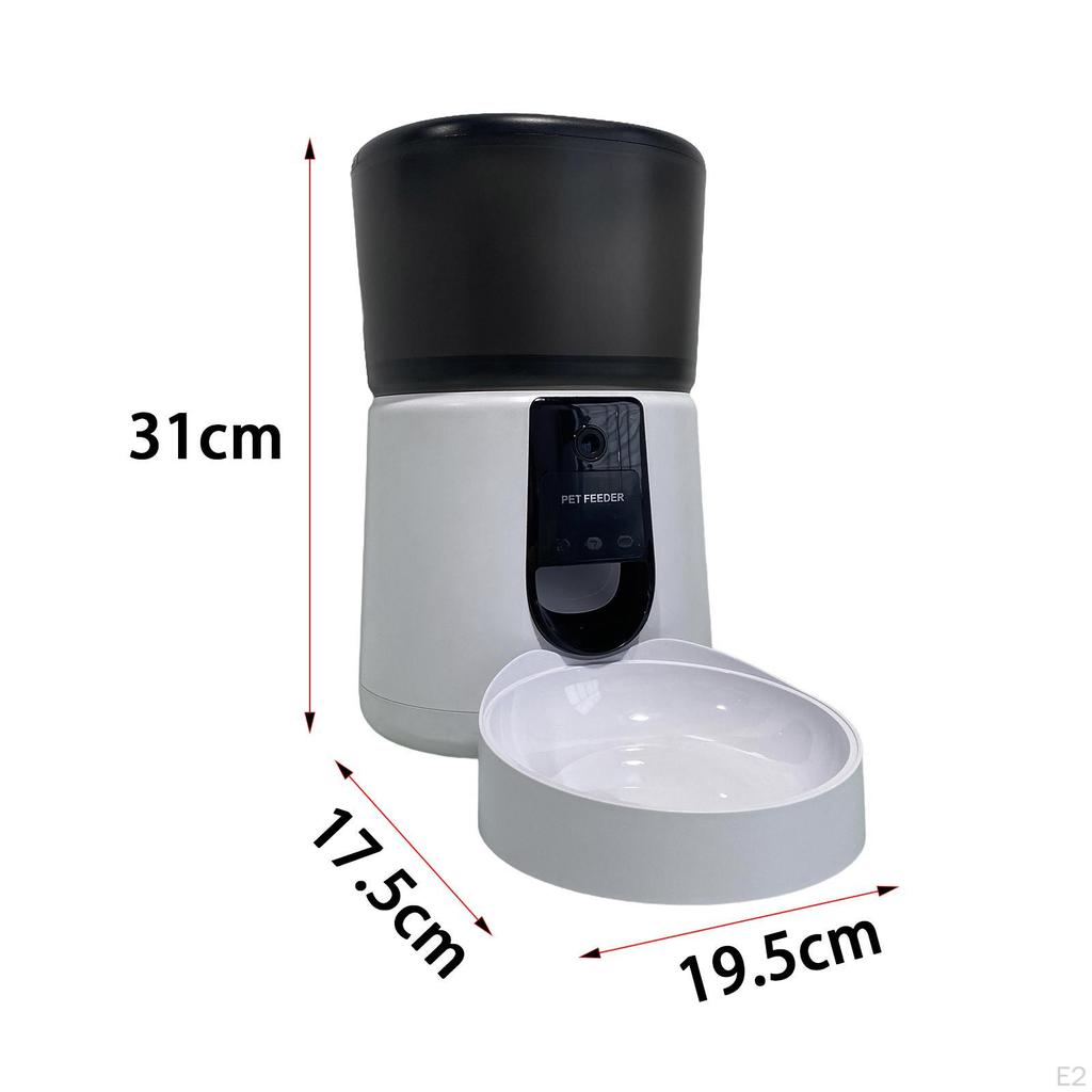 Automatic Dogs Feeder Pet for Cat Dog 10S Voice Recording Anti Stuck Design Timed