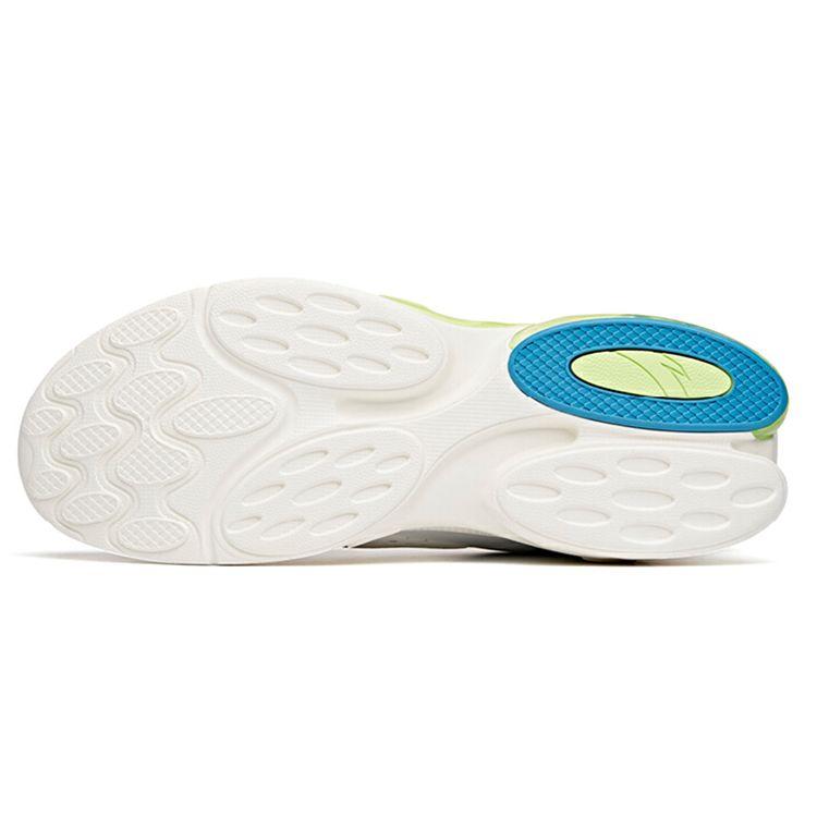 Anta Lifestyle Series Elastic Rubber Technology Low-Top Running Shoes Men Sneaker White Gray Green 112125502-4