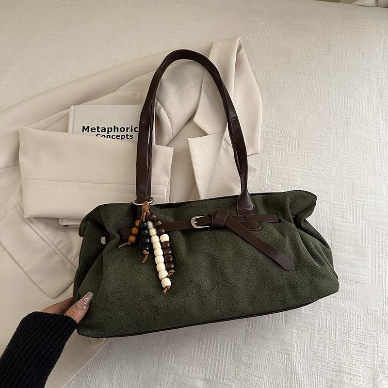 Retro Nische Handtasche Herbst neu große Kapazität Pendeln einfach Schulter Unterarmtasche Tragetasche