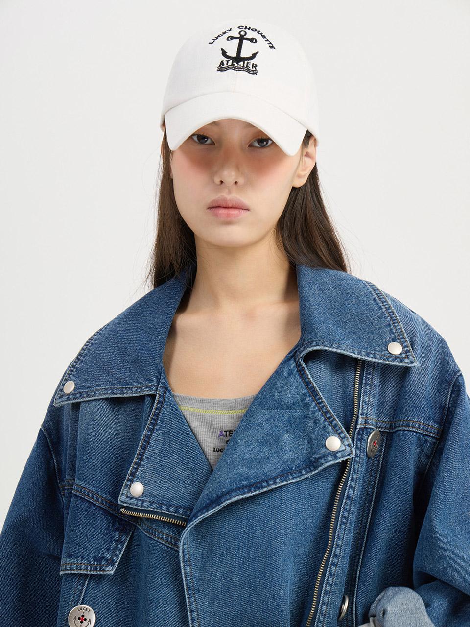 Lucky Chouette [Atelier] U-Neck Ribbed Slim Fit Long Sleeve T-Shirt (Melange Gray) Lftam25820Gym Light Gray/38